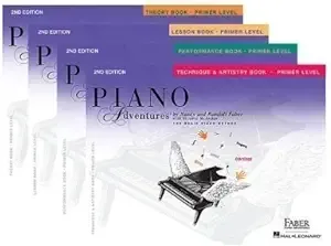 Faber Piano Adventures Primer Level Learning Library Pack - Lesson, Theory, Performance, and Technique & Artistry Books