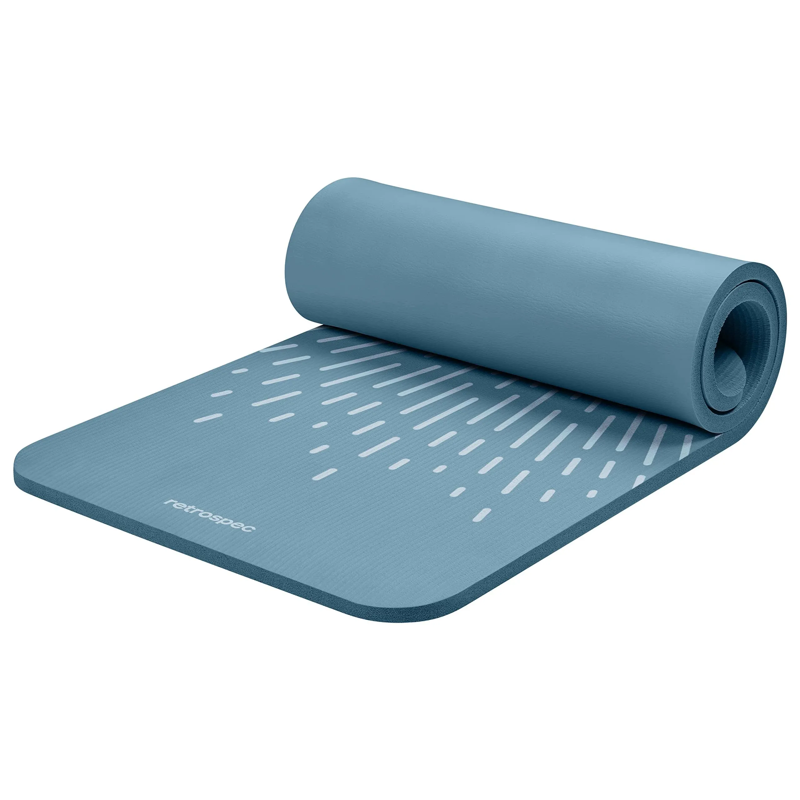 Retrospec Solana 1" Yoga Mat | Color: Blue Mist | Size: One inch