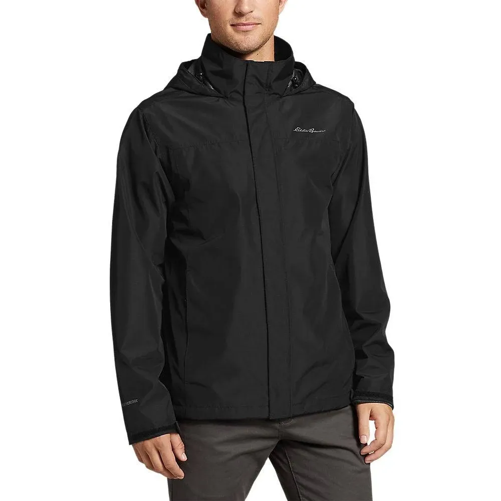 Eddie Bauer Men's Packable Rainfoil Jacket - Black - Large