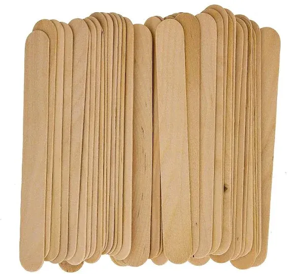 100 Large Wax Waxing Wood Body Hair Removal Sticks Applicator Spatula