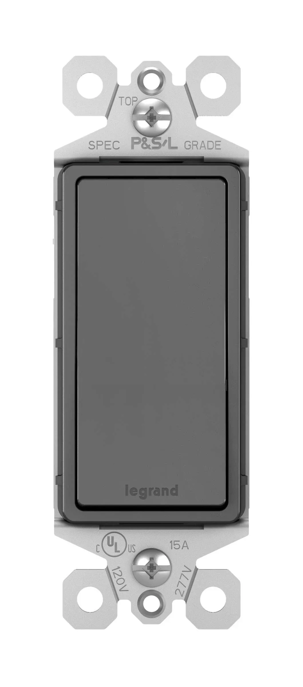 Legrand radiant TM873BKCC10 15 Amp Rocker Wall Switch, 3-Way Decorator Light Switches, Black (1 Count)