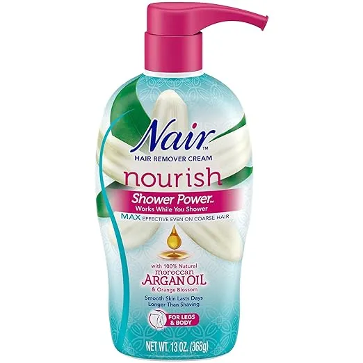 Nair Moroccan Argan Oil Shower Cream Hair Remover, 13.0 oz.