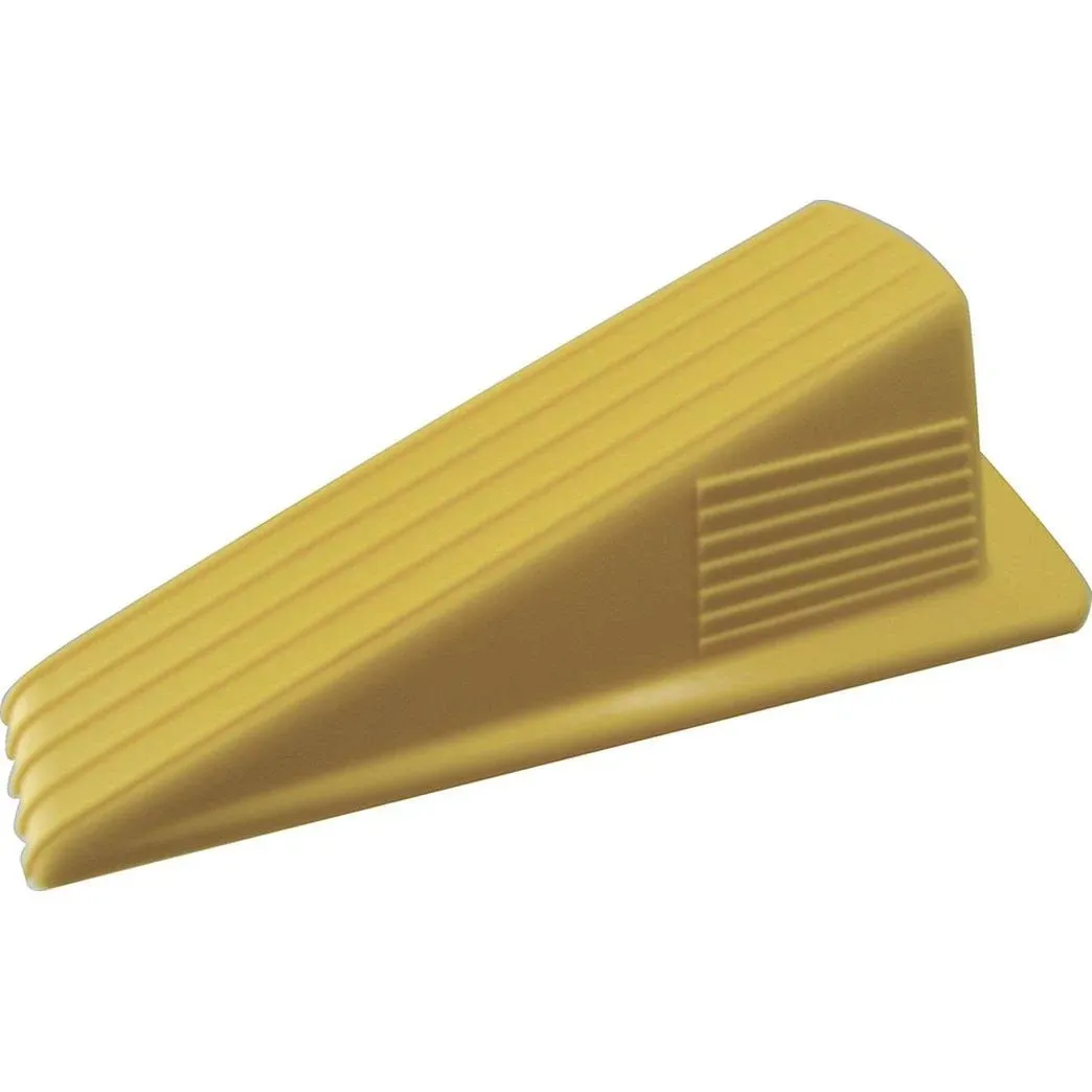 Shepherd Hardware Available 3763 Heavy Duty Jumbo Rubber Door Wedge, Yellow, 3-1/2"