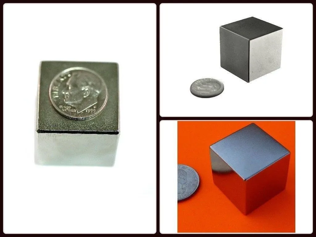 Super Strong Neodymium Magnet N42 1" Cube Permanent Magnet Cube, The World's Strongest & Most Powerful Rare Earth Magnets by Applied Magnets