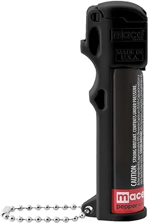 Mace Brand Pocket Pepper Spray and Alarm Combo (Black) – Accurate 10’ Powerful