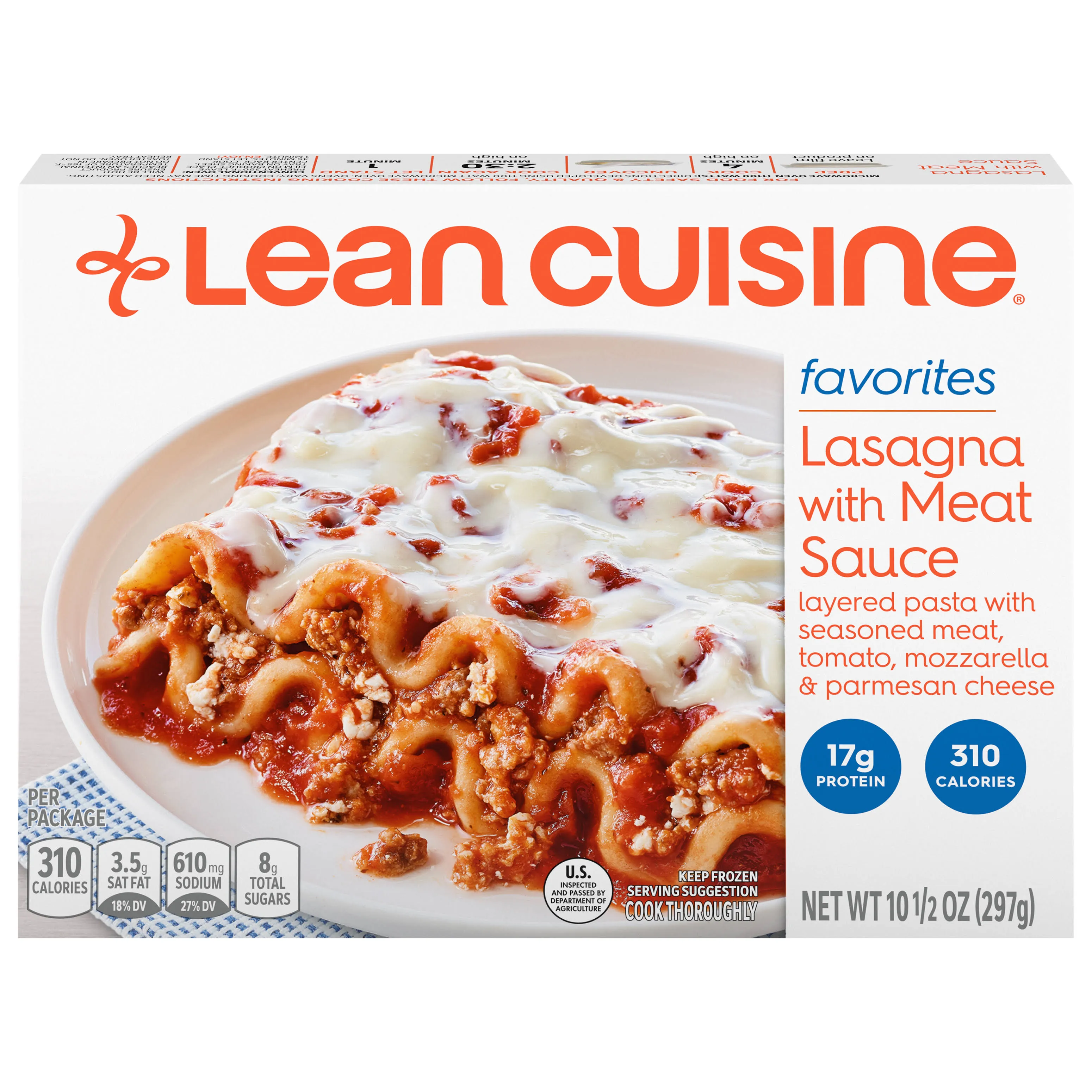 LEAN CUISINE Favorites Lasagna with Meat Sauce 10.5 oz Box