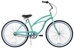 Firmstrong Urban Lady Three Speed Beach Cruiser Bicycle, 26-Inch, Mint Green