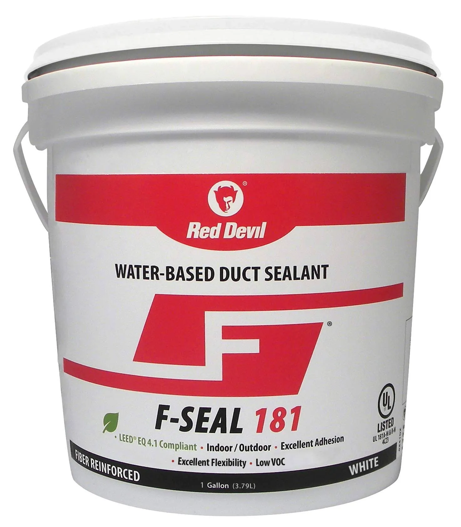 Red Devil 0841DW F-Seal 181 Fiber Reinforced Water Based Duct Sealant, 1 Gallon ...