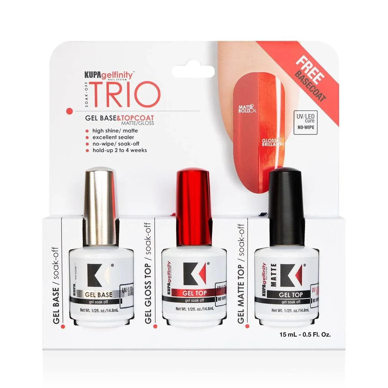 Kupa GelFinity Trio Pack (BASE/TOPCOAT)