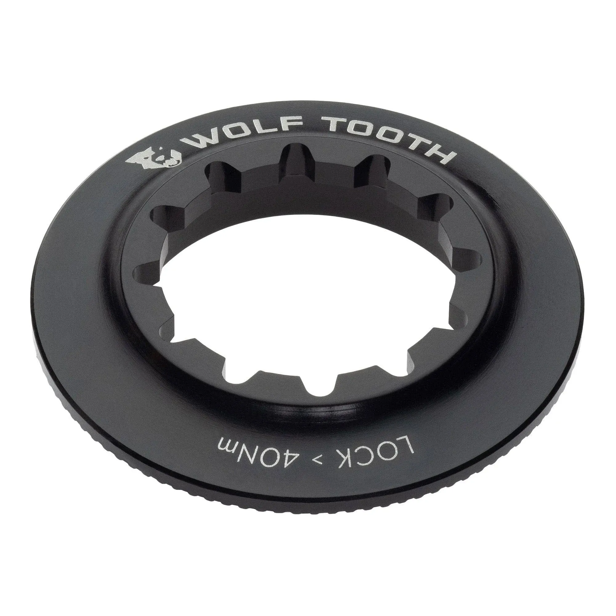 Wolf Tooth Centerlock Rotor Internal Splined Lockring Black