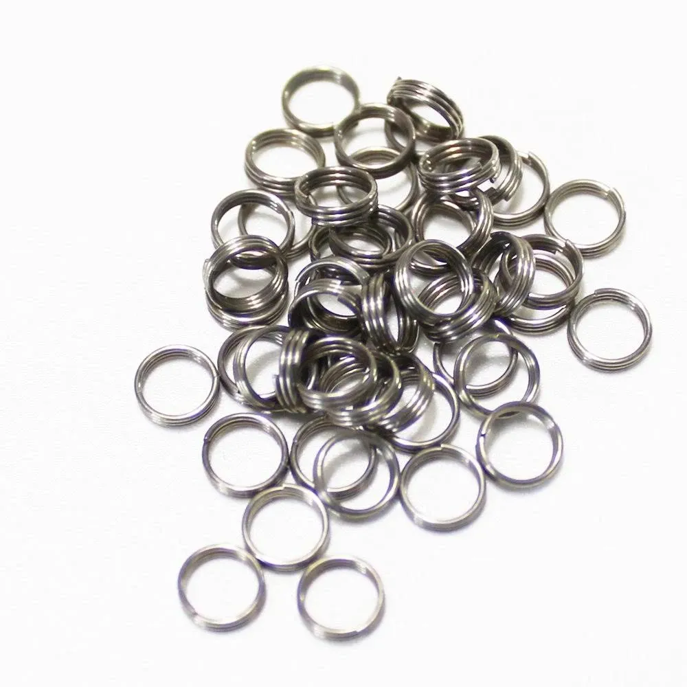 Scott Edward 50PCS Stainless Steel Dart Shaft Ring Round Rings for Dart Nylon