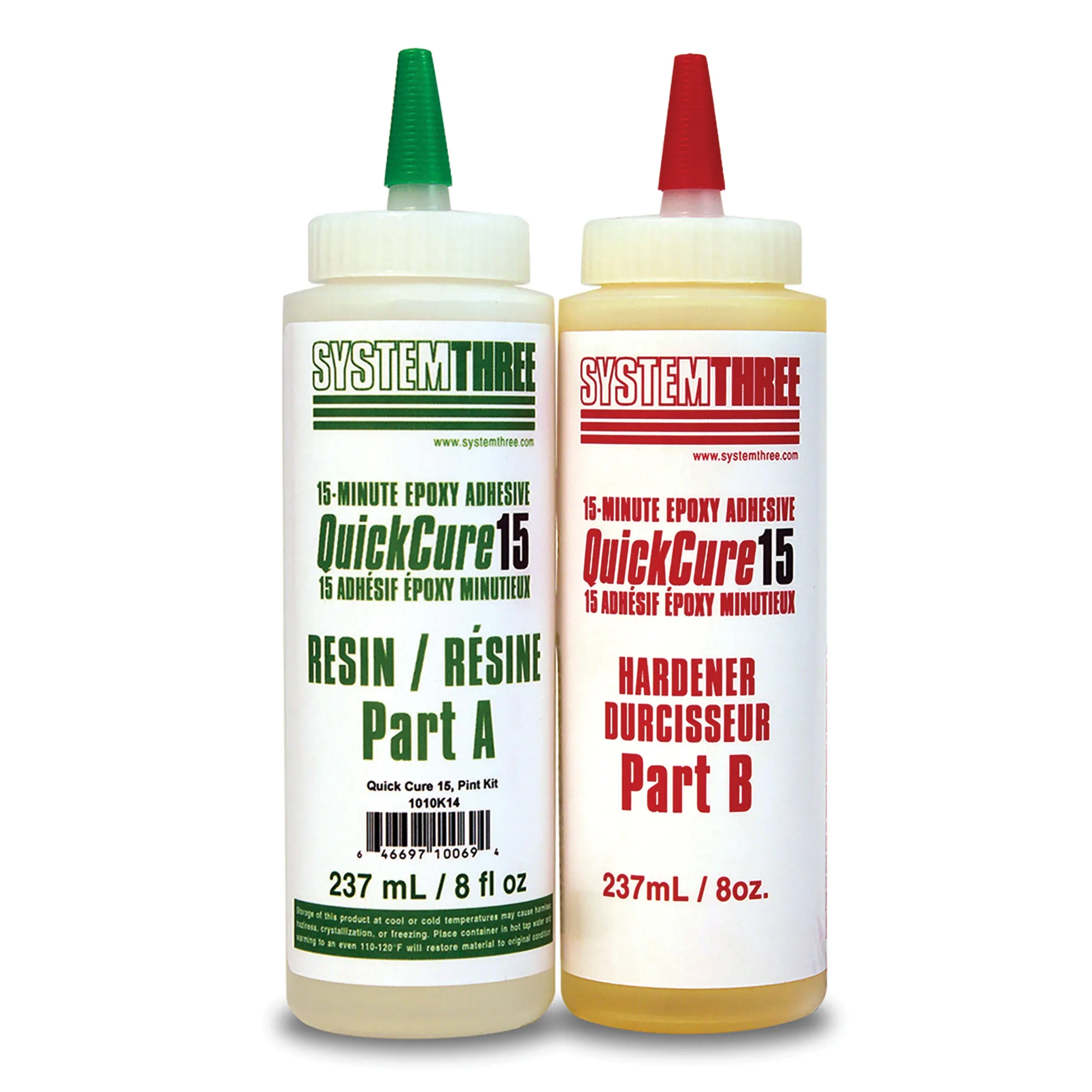 System Three Quick Cure 15-Minute Epoxy Adhesive Kit, 1 Pint.