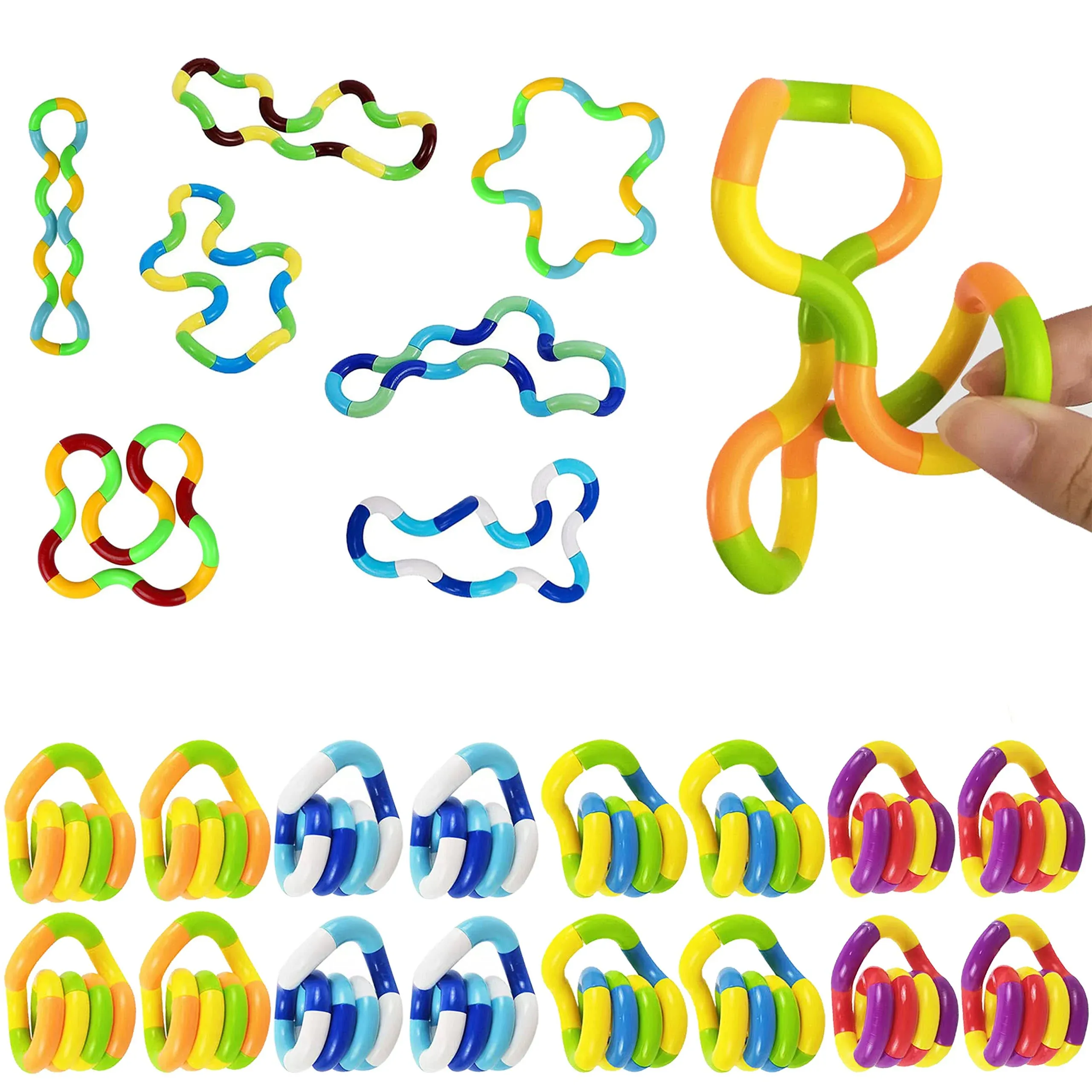 QAQcew 16 Pack Fidget Toy Brain Imagination Tools, Relaxation Therapy and Stress ...