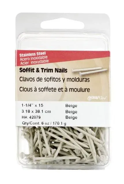 Hillman Soffit & Trim Nails, 1-1/4 " x 15 - 6 oz packet