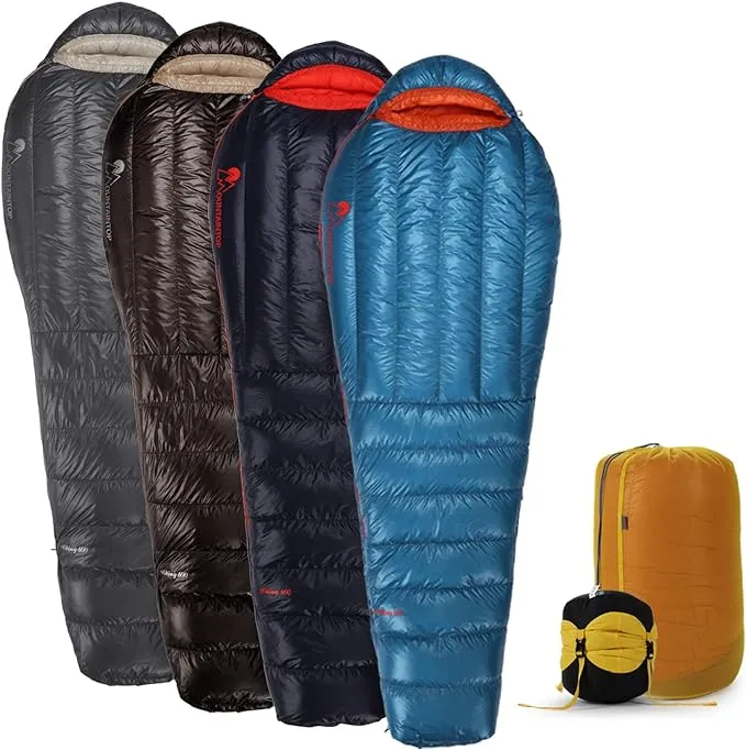 Ultralight Mummy Down Sleeping Bag 650 Fill Power Duck Down Suits for 32 Degree