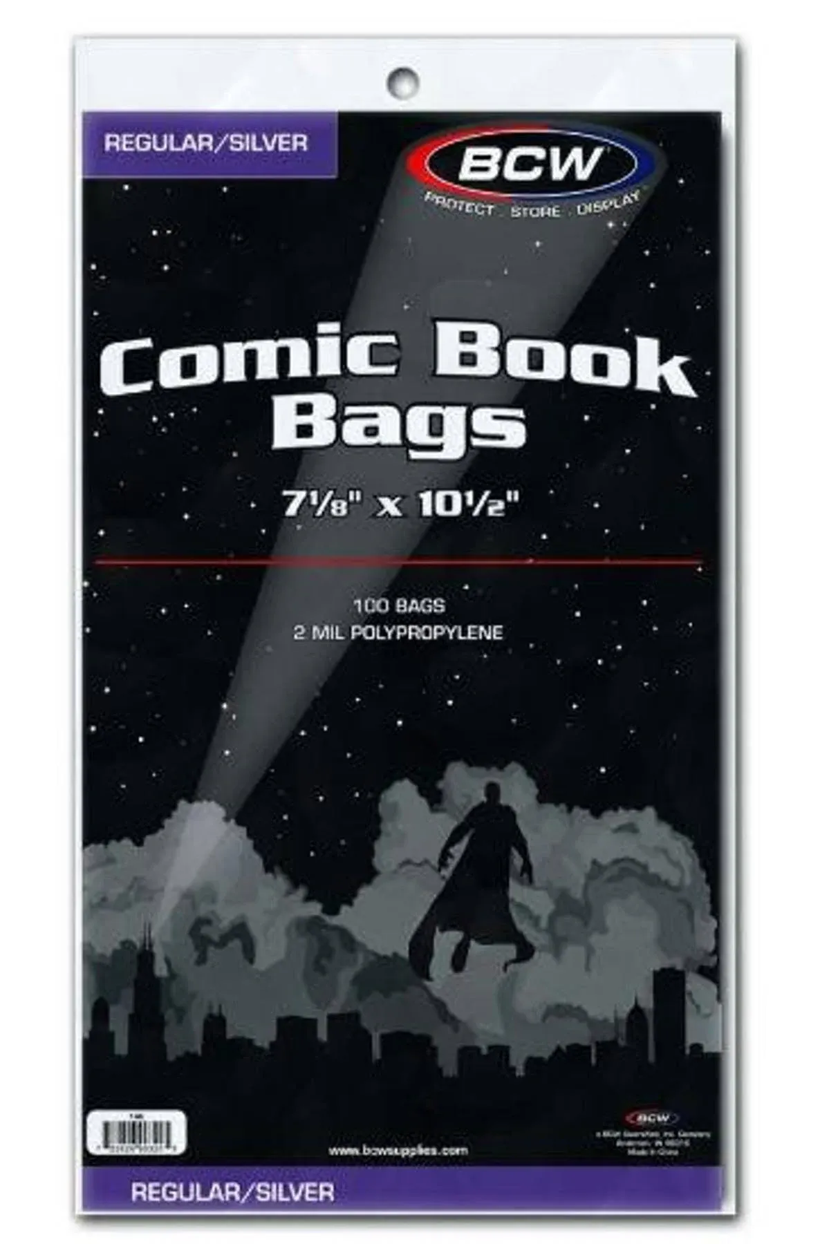 BCW Silver Age Comic Bags - 1000 ct | Archival Quality, Acid-Free Protection for Silver Age Comic Books | 7 1/8 x 10 1/2 inches Comic Collection Storage Comic Books Bags