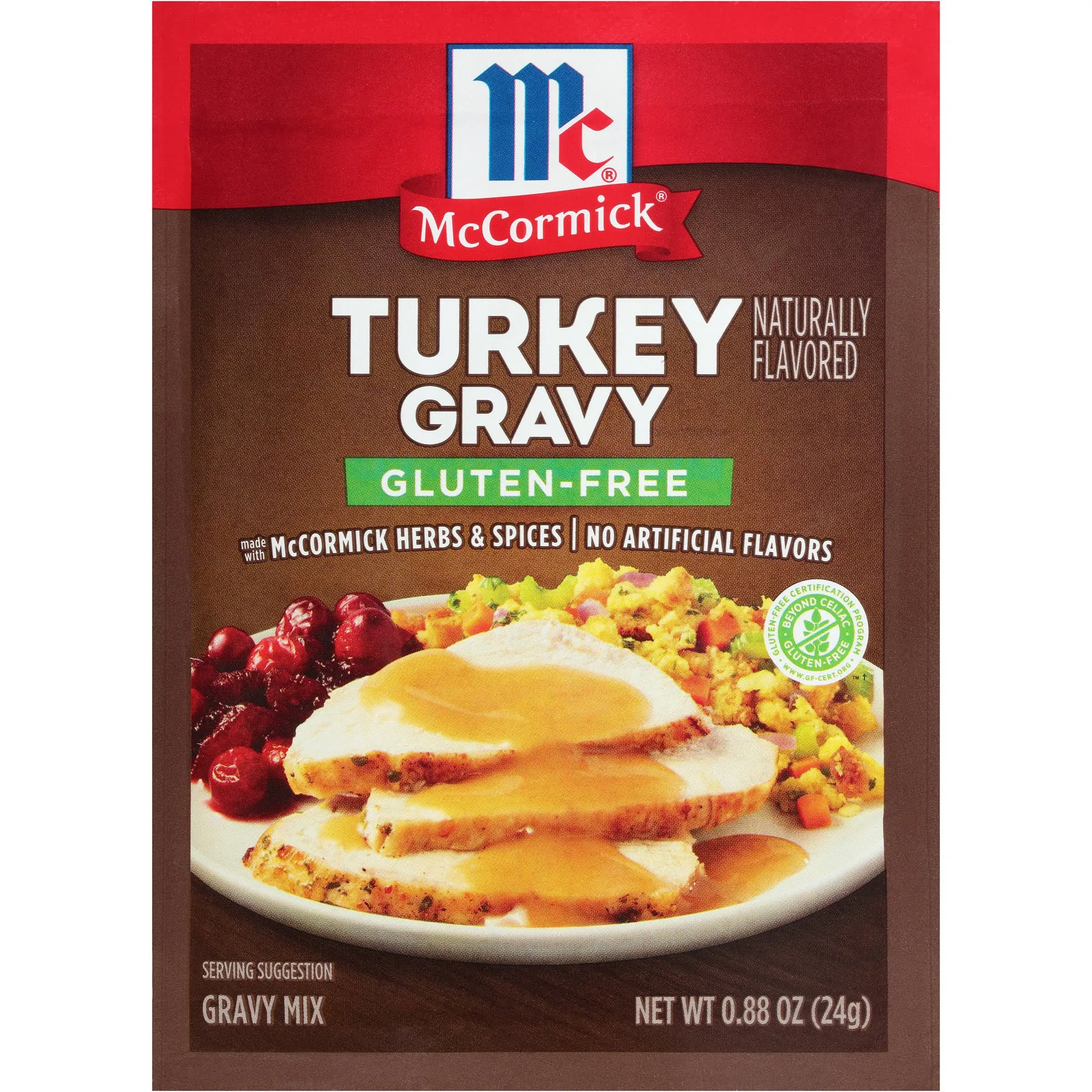 Mccormick Gravy Mix, Gluten-Free, Turkey - 0.88 oz