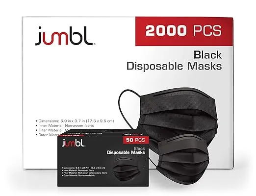 Jumbl Black Mask 40 Pack