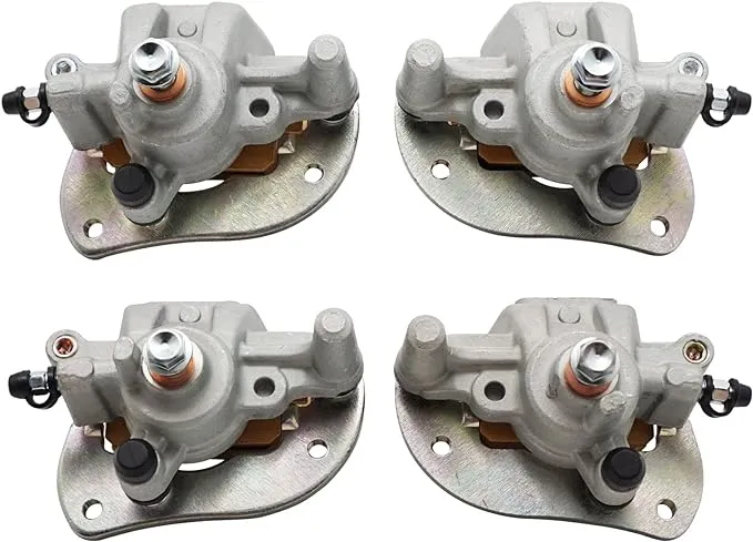 M MATI Front &amp; Rear Brake Calipers for Yamaha ATV 2009-2014 Grizzly 550 YFM55...