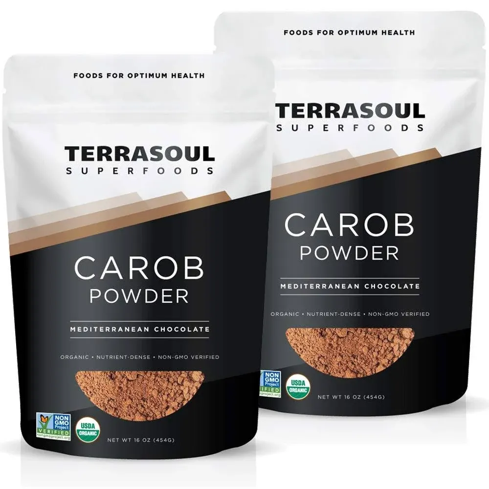 Organic Carob Powder 4 Lbs 4 Pack - Cocoa Powder Alternative | High in Fiber