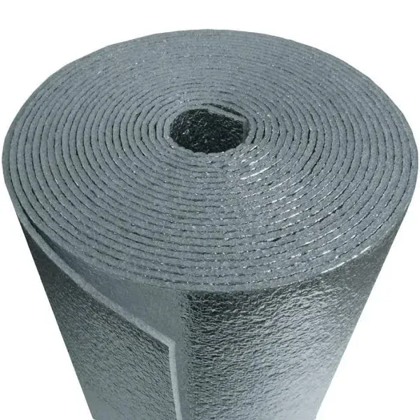 AES R-8 HVAC Duct Wrap Insulation Reflective 2 Sided Foam Core 4' x 25' (100 Sq ft)