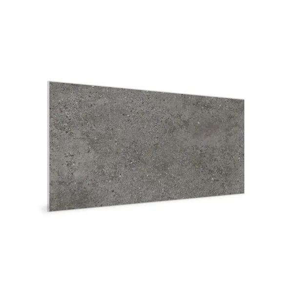 Innovera Décor Dark Urban Cement PVC Bathroom Wall Panel - 8 PC, Dark Gray