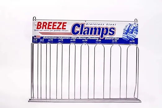 Breeze 6200 Empty Hose Clamp Display Rack