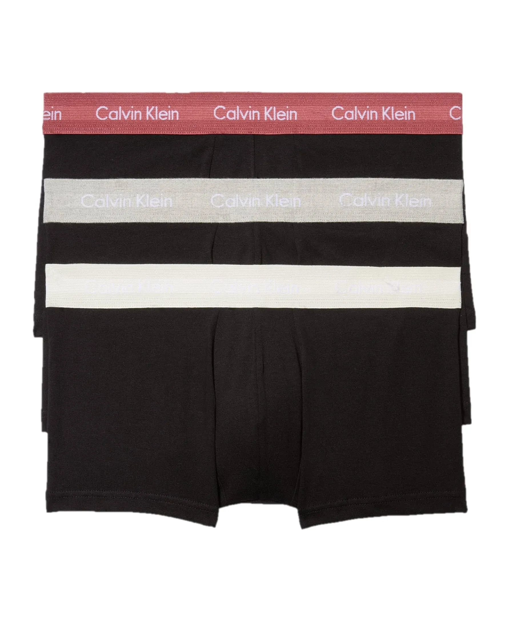 Calvin Klein Men's Cotton Stretch 3-Pack Low Rise Trunks