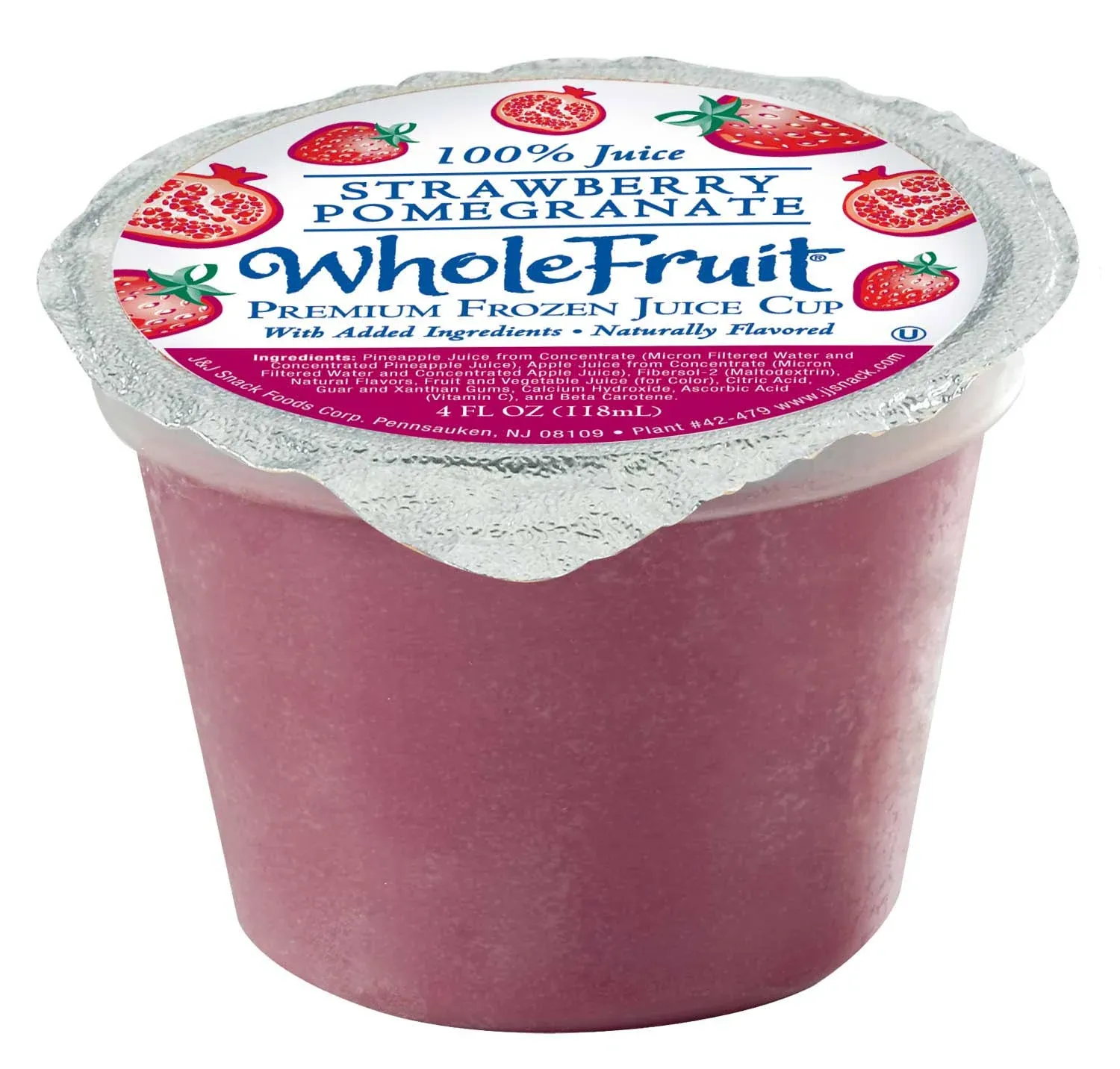 Whole Fruit Strawberry Pomegranate Premium Juice Cup