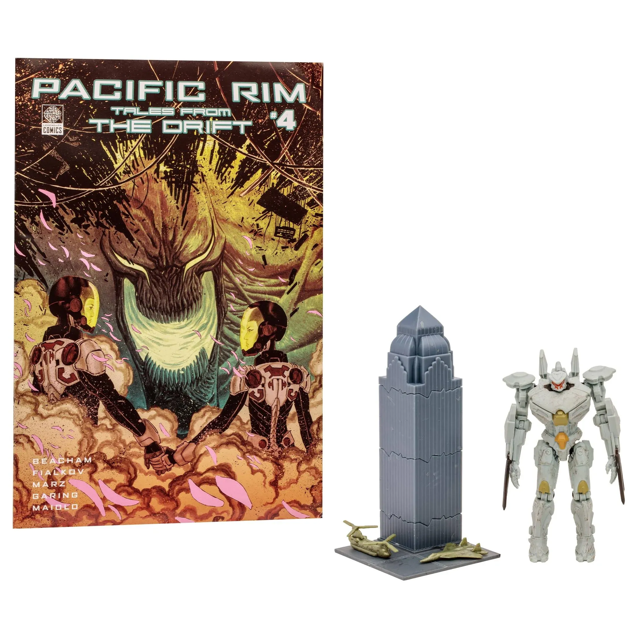 McFarlane - Pacific Rim - Striker Eureka (Jaeger) 4&#034; Figure Playset &amp; Comic New