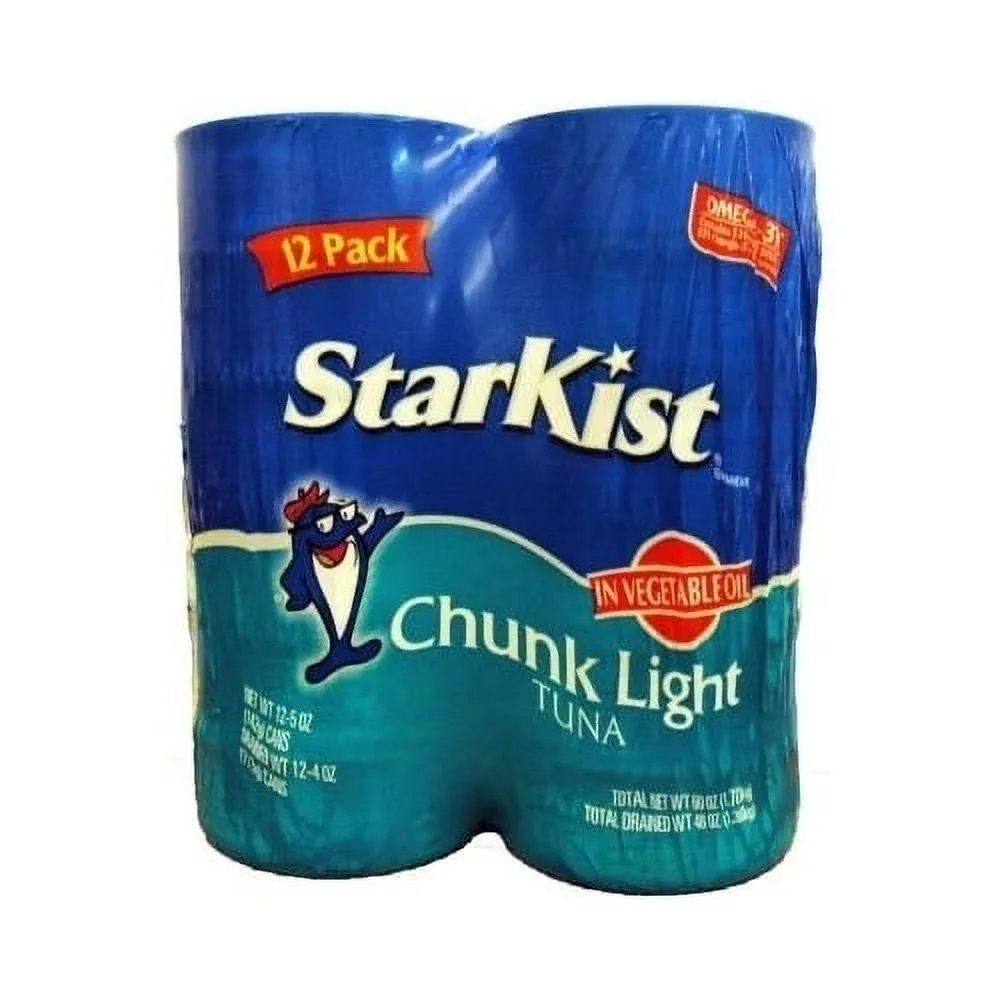 StarKist Chunk Light Tuna in Oil, 5 Oz, Pack of 12