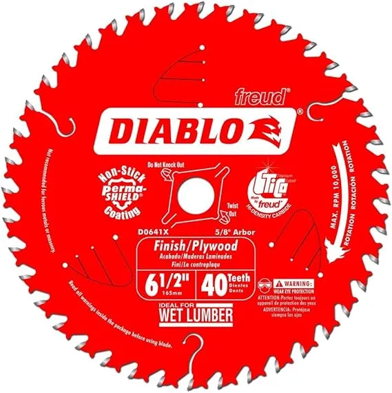 Diablo by Freud D0641X Finishing Saw Blade, Multi, 6-1/2" x 40"