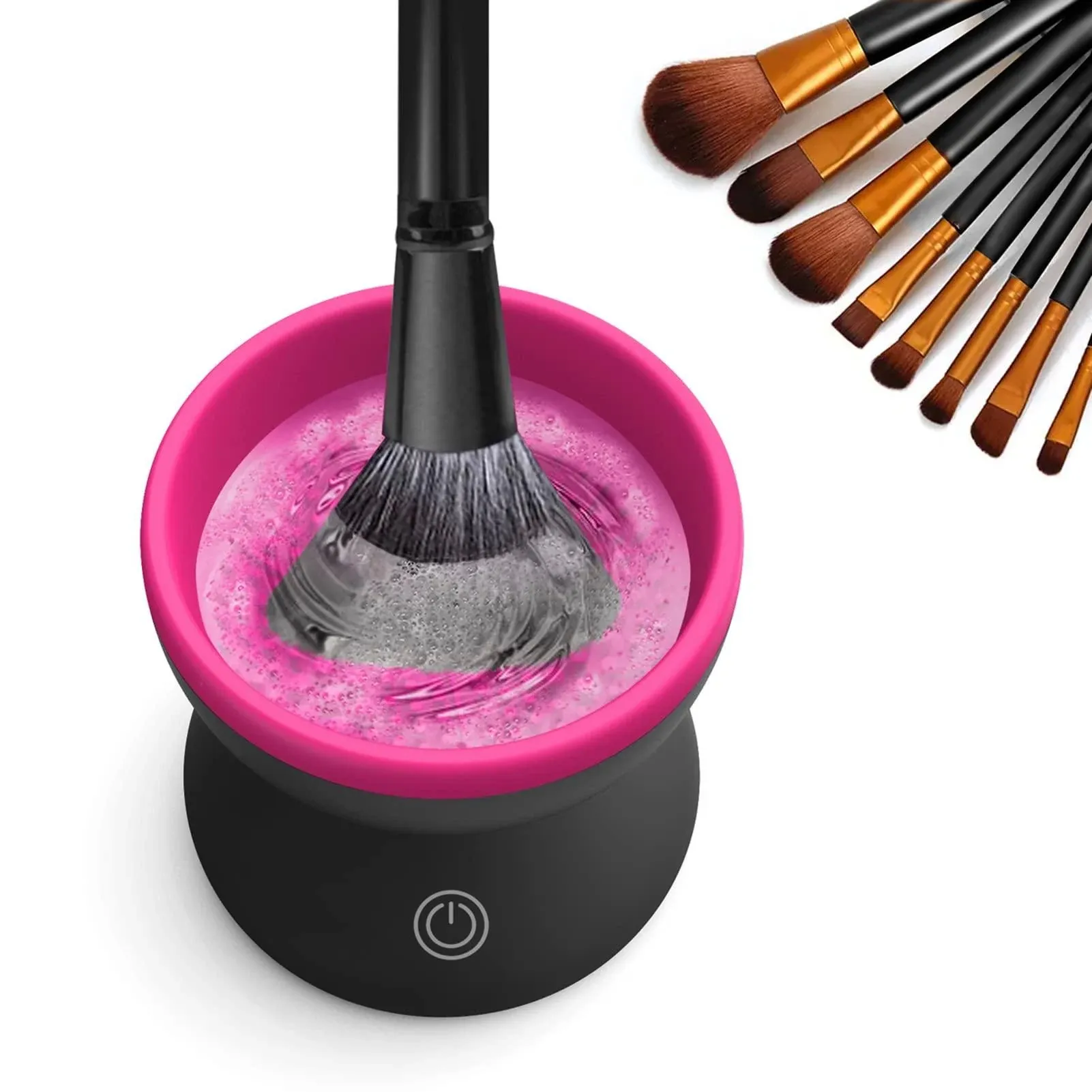 Electric Makeup Brush Cleaner Machine - Alyfini Portable Automatic USB Cosmet...