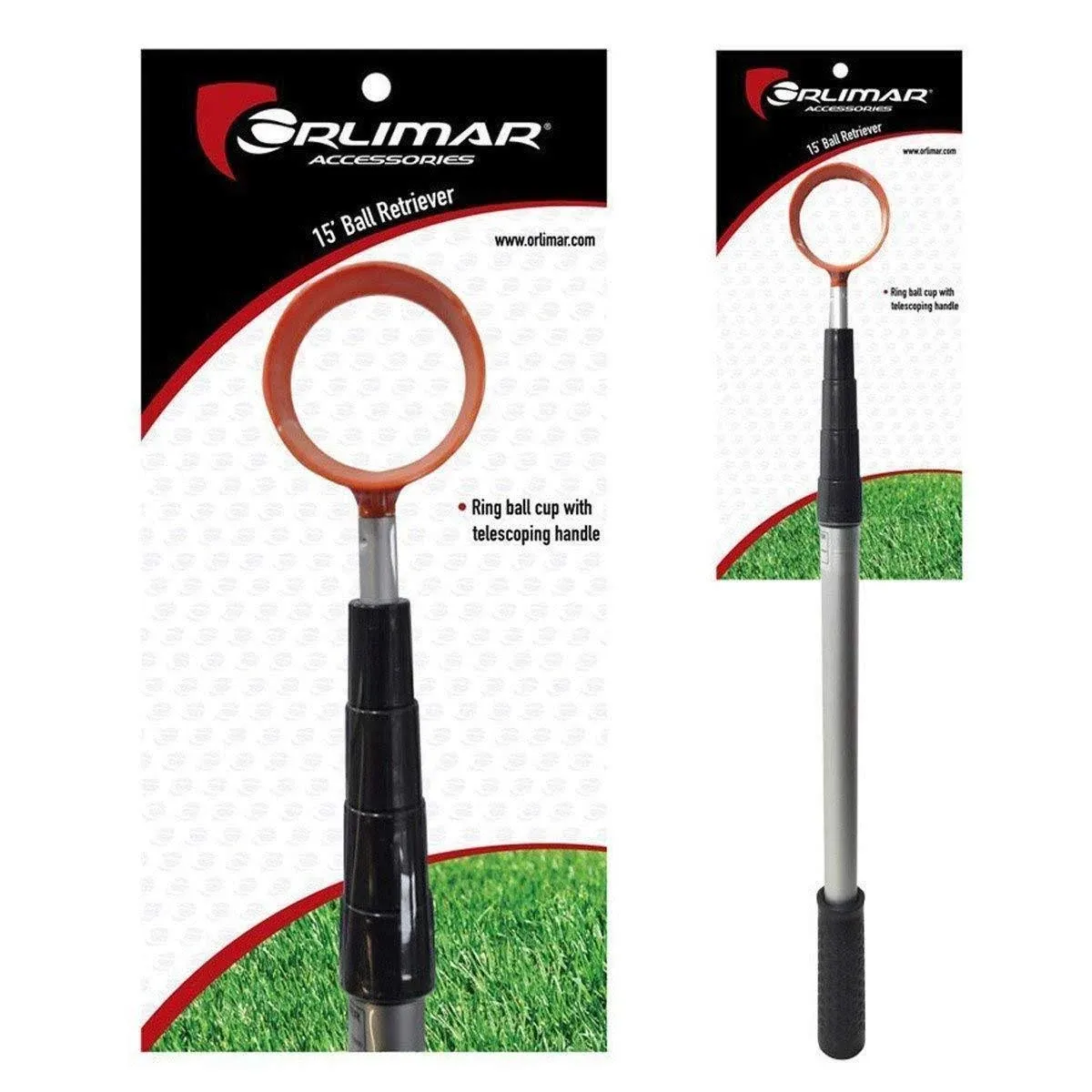 Orlimar 15-foot Fluorescent Head Golf Ball Retriever