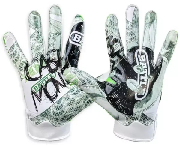 Battle Sports Wide Receiver Football Gloves - Adult and Youth Football Gloves