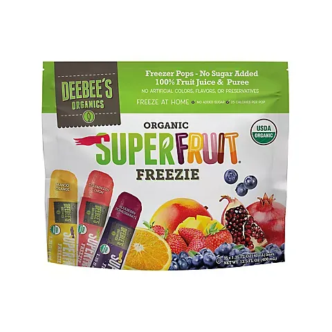 DeeBee's Organics Superfruit Freezie, 35 Pack