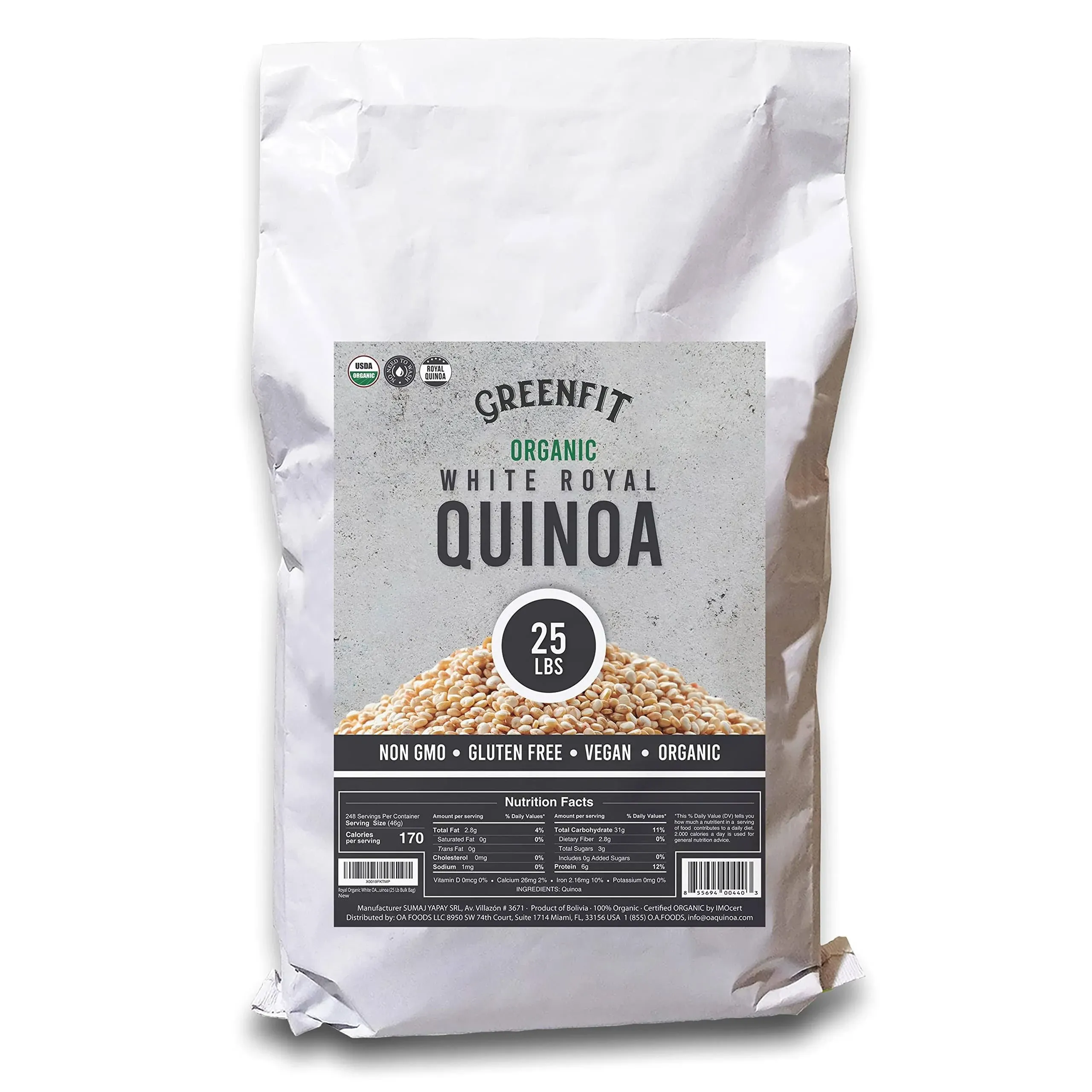 OA Quinoa Now Greenfit Royal Organic White Quinoa