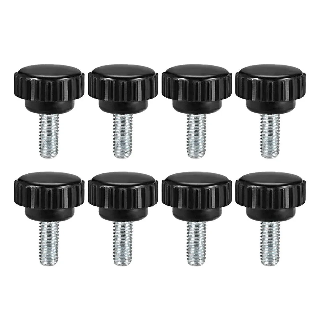 Uxcell M6 x 10mm male Thread Knurled Clamping Knobs Grip Thumb Screw On Type 8 Pcs | Harfington