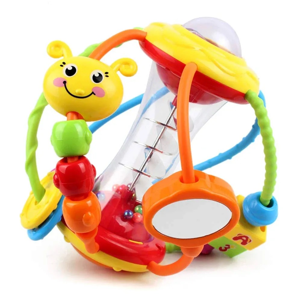 Hola Baby Toys 6 to 12 Months Baby Toys 0-6 Months Baby Rattles Activity Ball ...