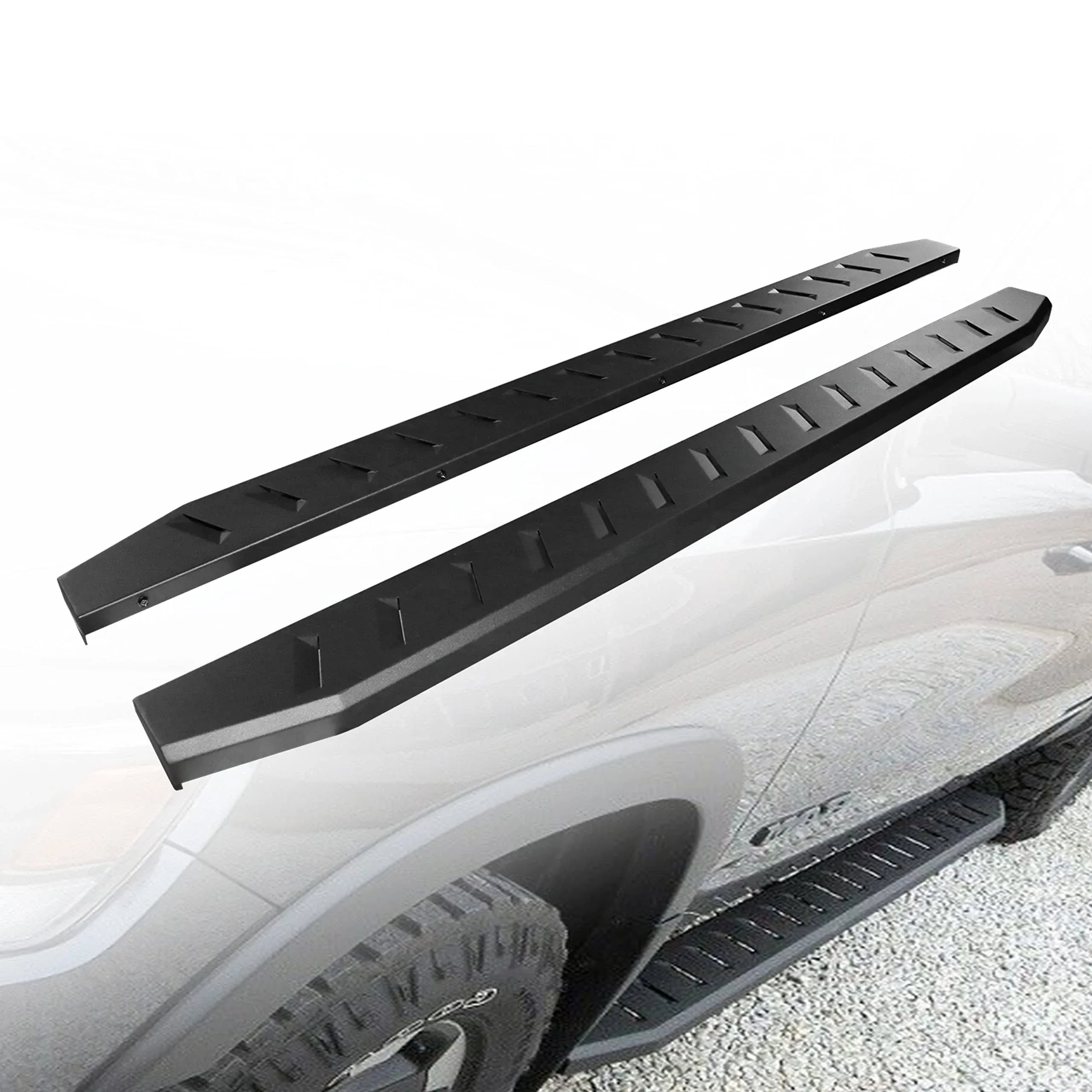 ONINE 6 Inch Black Running Boards Custom Fit 2019-2024 Chevy Silverado/Gmc Si...