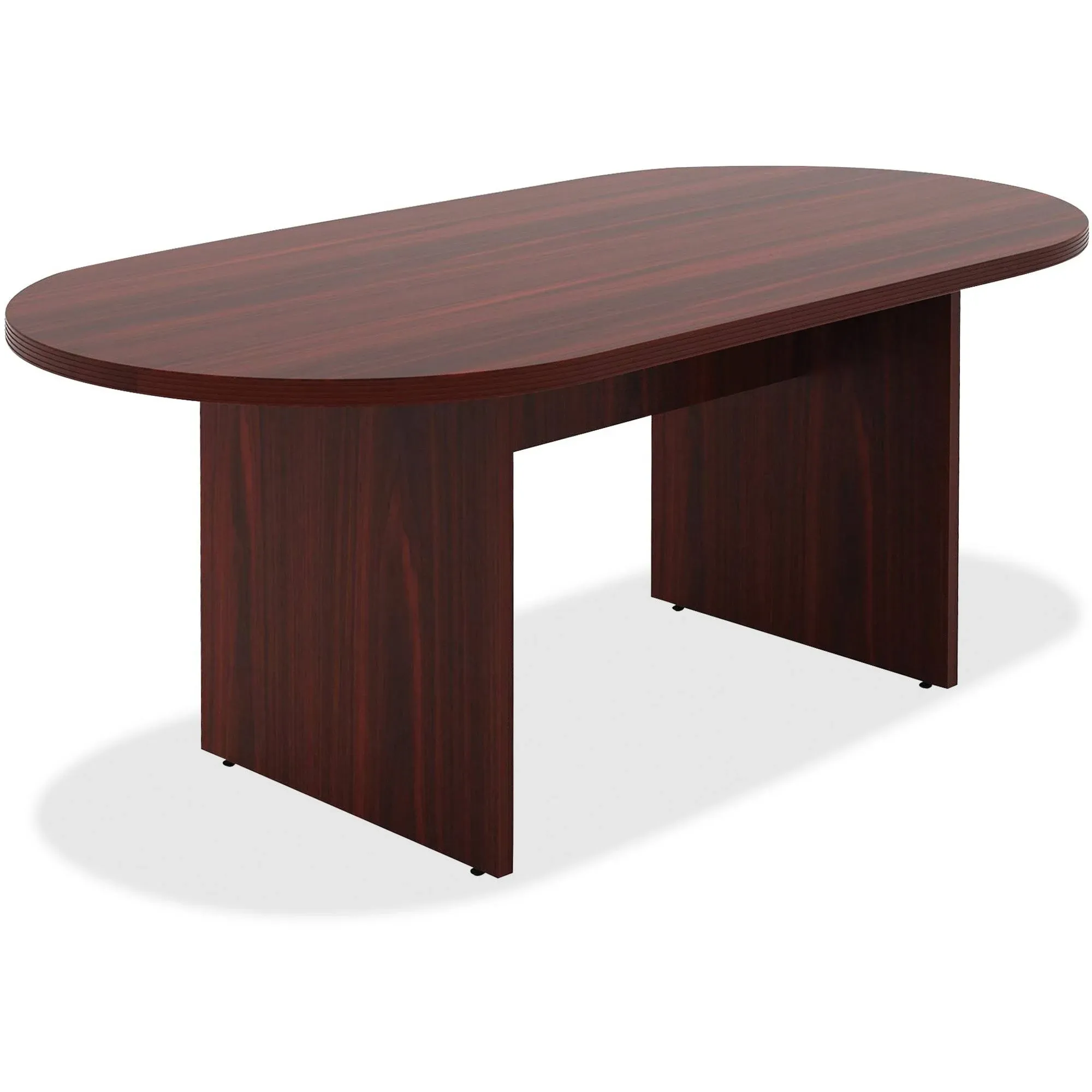 Lorell 72" Oval Conference Table - Mahogany - Chateau Series