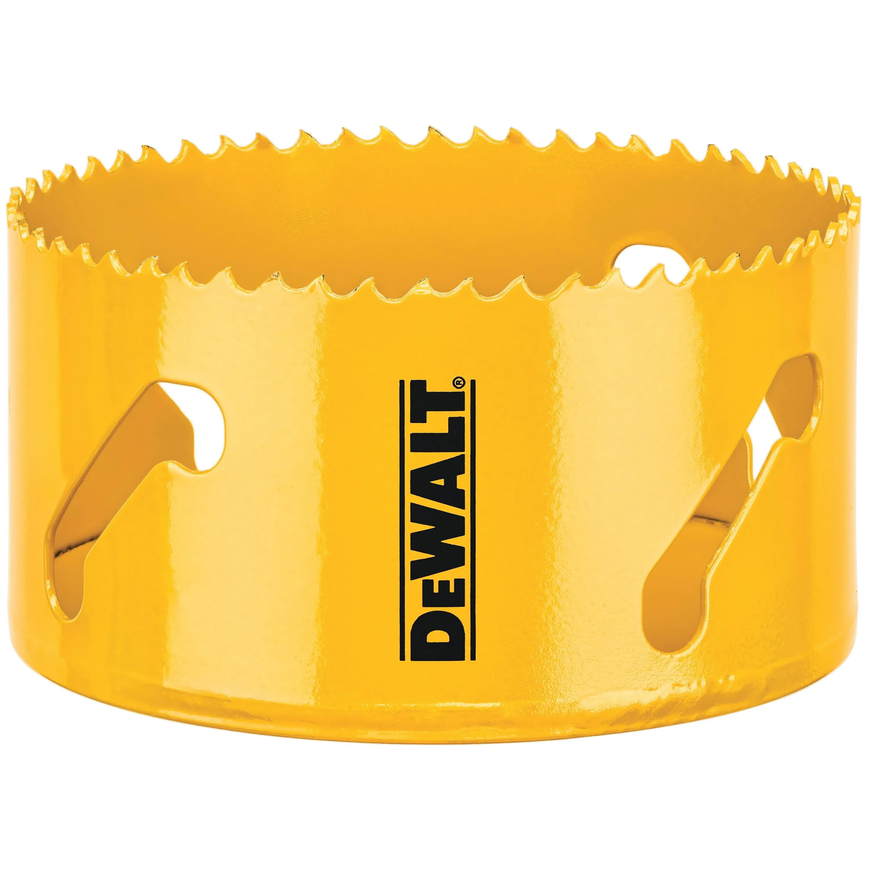 DEWALT DAH180066 Hole Saw, 4-1/8 in Dia, 1-3/4 in D Cutting, 5/8-18 Arbor, 4/5 TPI, HSS Cutting Edge