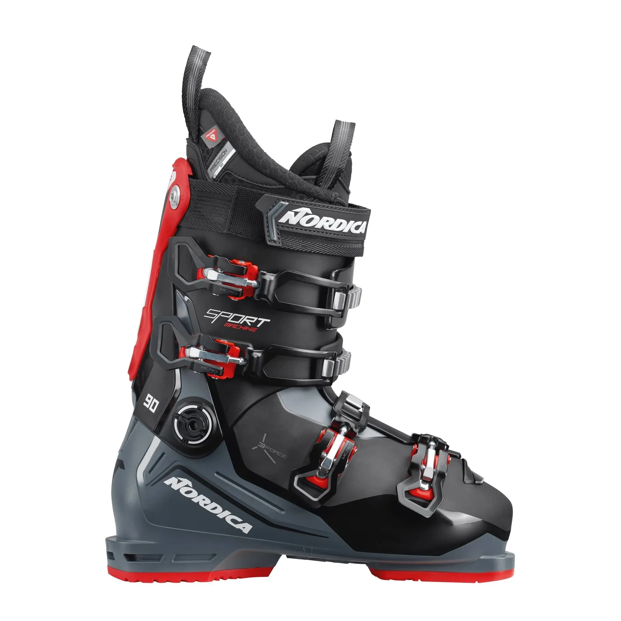 Nordica Men Sportmachine 3 90 Boots, Color: Black/Anthracite/Red, Size: 30.5 (050T14007T1-30.5)