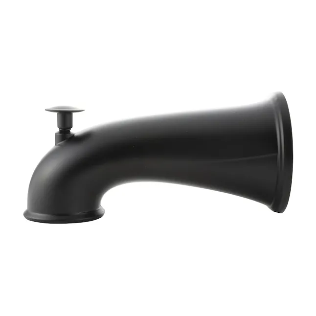 Danco 9D00011080 Matte Black Metal Pull-Up Diverter Tub Spout 6Lx3.07Hx3.07W in.