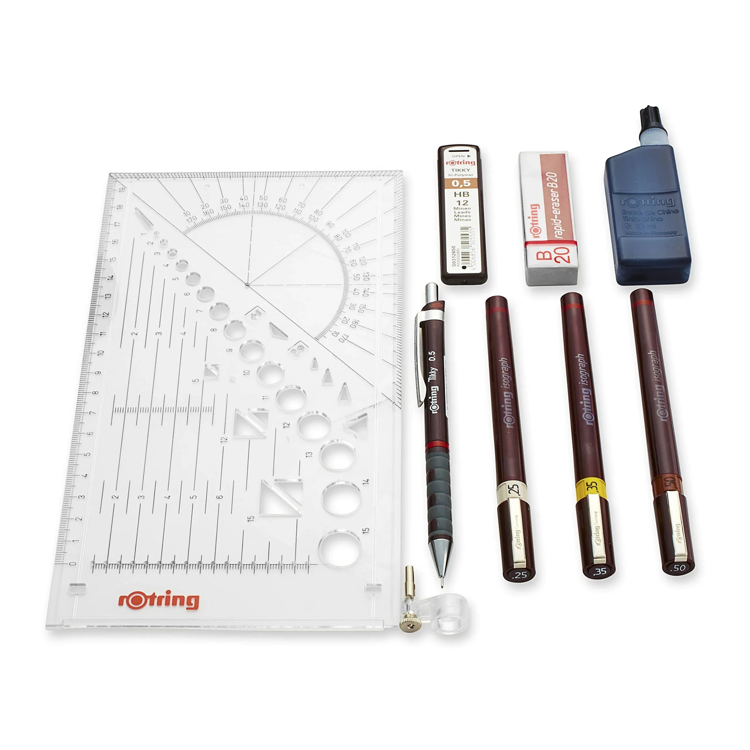 rotring isograph Technical Drawing Pen Set