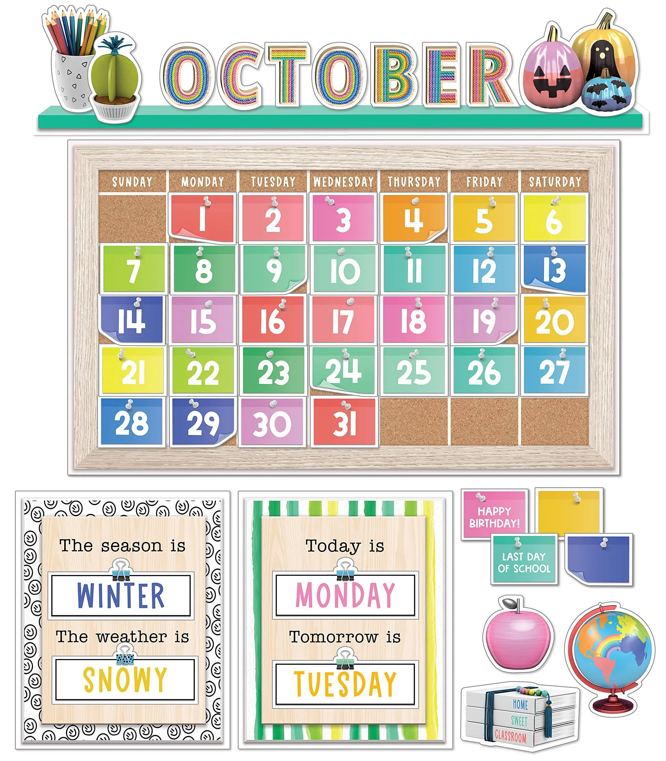 Carson Dellosa Creatively Inspired Calendar Bulletin Board Set