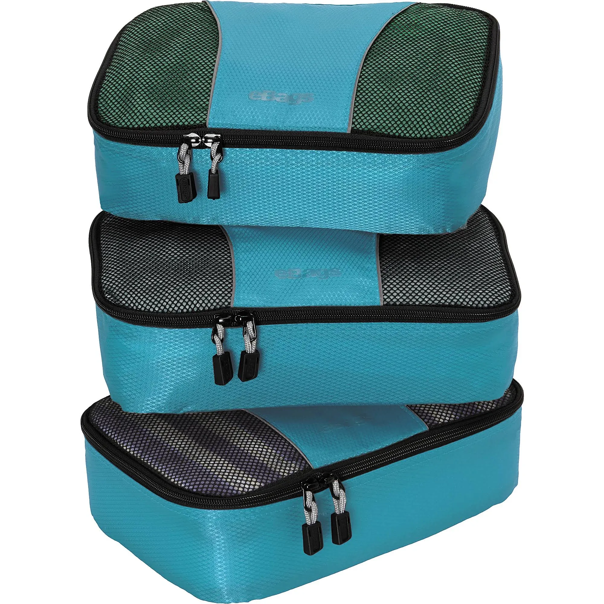 ebags Classic Small 3 Piece Packing Cubes (Aquamarine)