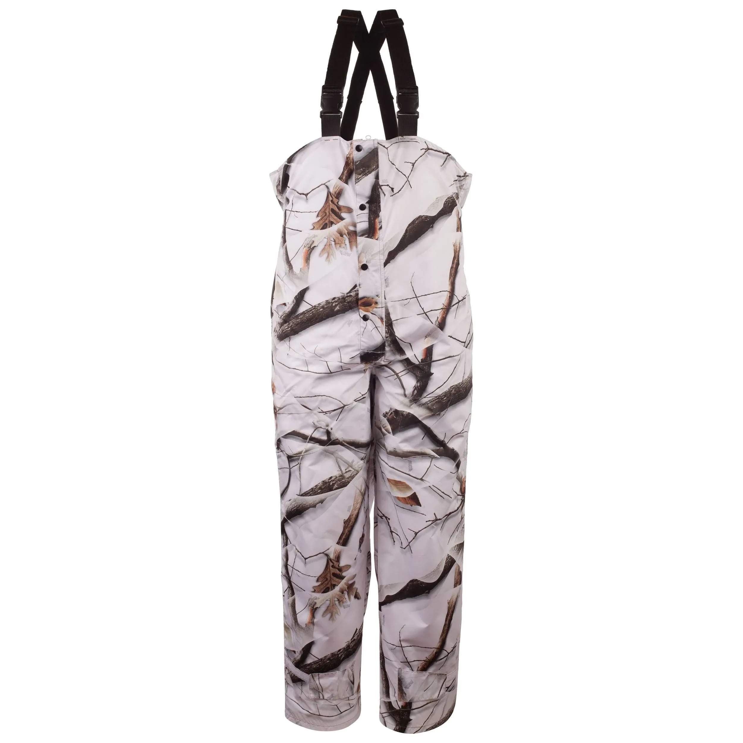 Huntworth Men&#039;s Hunting Micro Fiber Bib Overalls - Snow Camouflage - 2XL