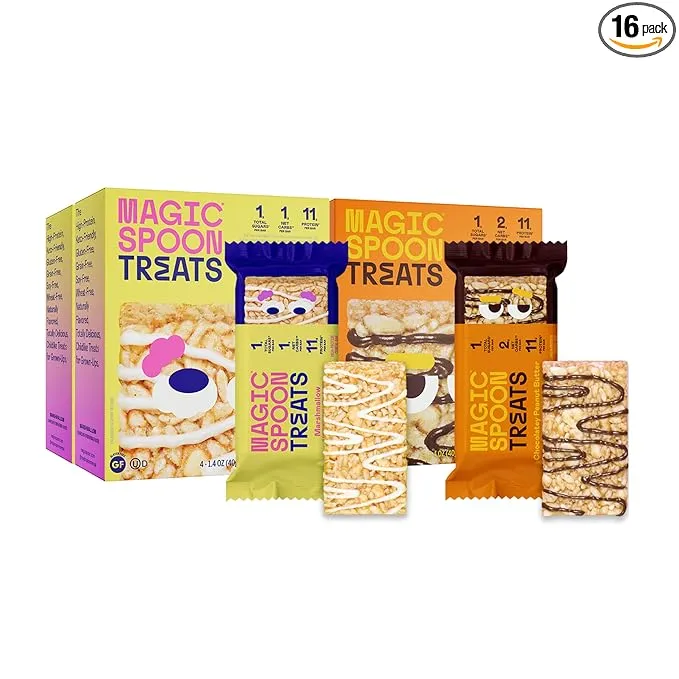 Magic Spoon Treats I High Protein I Low Carb I Keto Friendly I 1G of Sugar I Gluten Free Crispy Treat I Protein Bar I Cereal Bar & On-The-Go Healthy