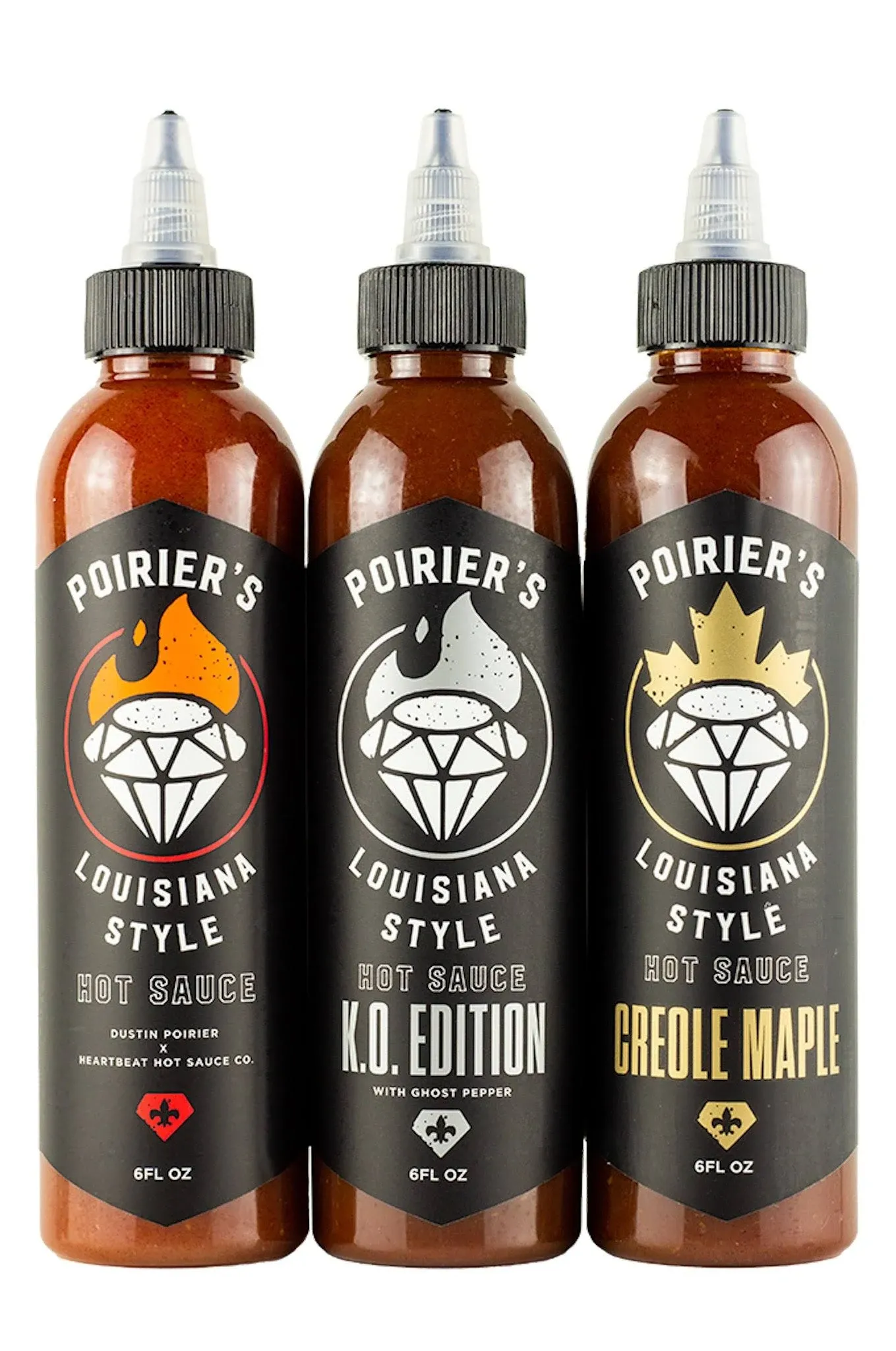 Dustin Poirier's Louisiana Style Hot Sauce Trio